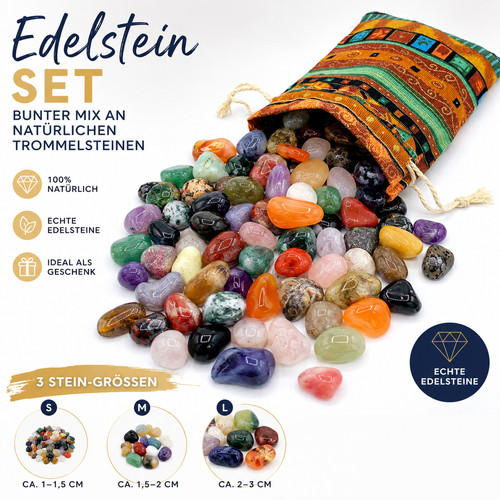 Edelstein set bunter mix an - edelstein,