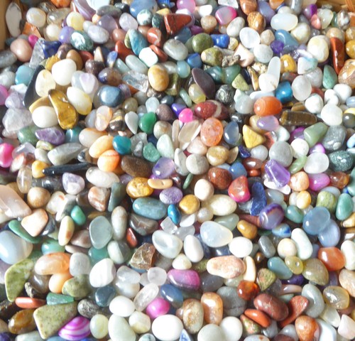 125g bunte trommelsteine - 125g,