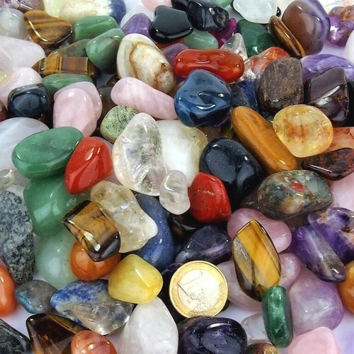 Bunte trommelsteine mix - trommelsteine,