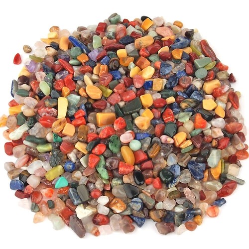 Bunte trommelsteine mix - kg,
